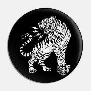 TIGER SKULL Pin