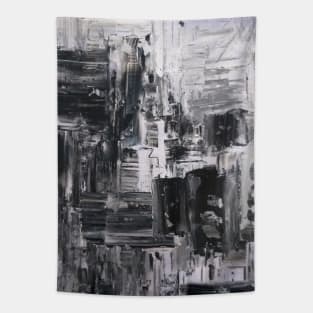 Black and White Abstract painting Tapestry