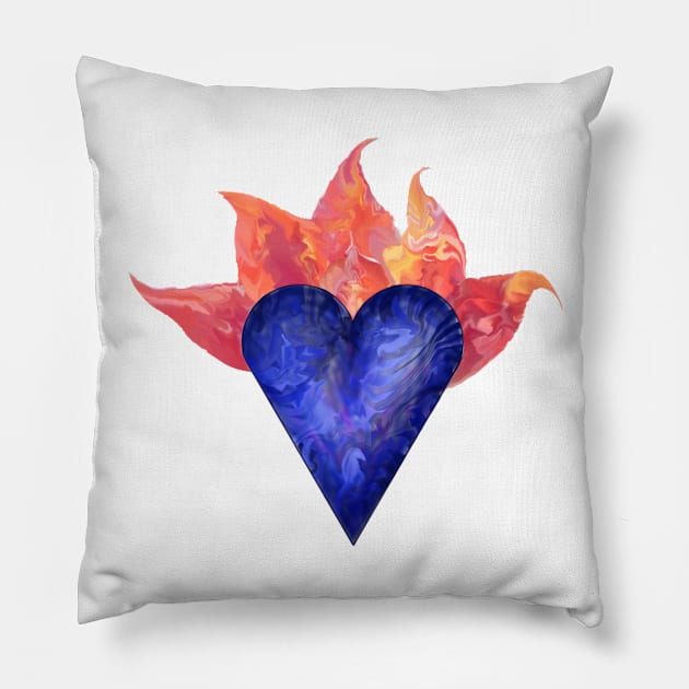 Fire and Ice Pillow by njgaron