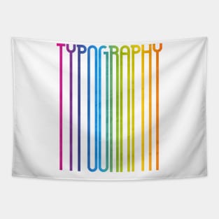 Tall Typography (Full Spectrum) Tapestry