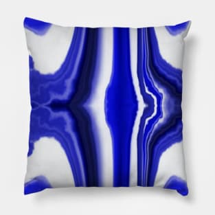 Blue Lace Agate Geode Crystal Pillow