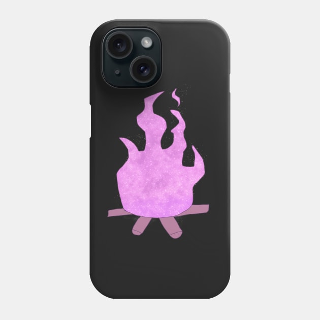 Pink Starry Flame Phone Case by Usagicollection