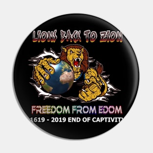 Lions Back To Zion Pin