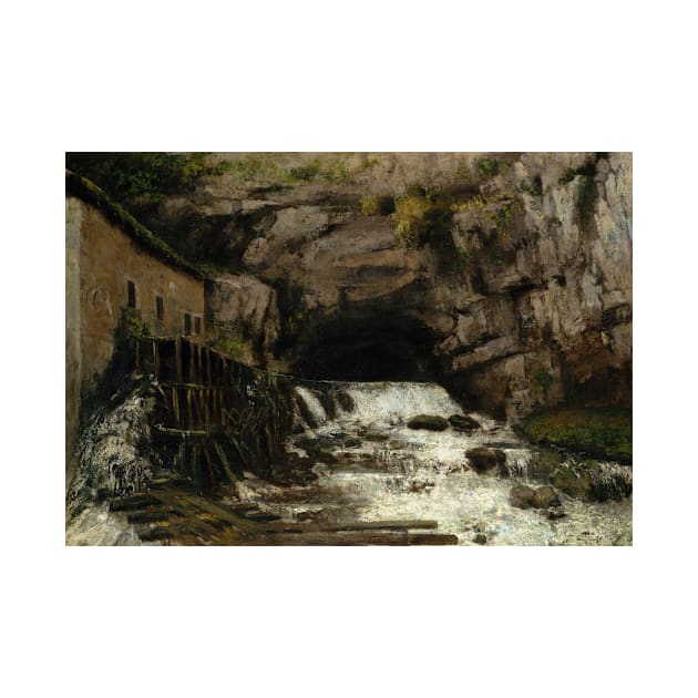 The Source of the Loue by Gustave Courbet by Classic Art Stall