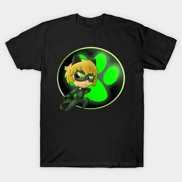 Chibi Chat Noir Miraculous Ladybug T Shirt Teepublic