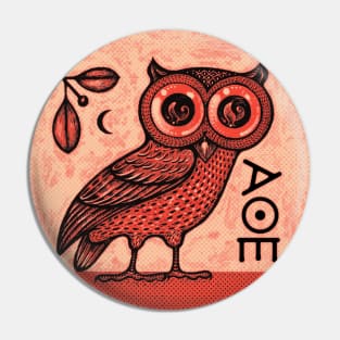 Athena's Owl Pin