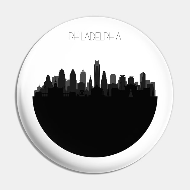Philadelphia Skyline V2 Pin by inspirowl