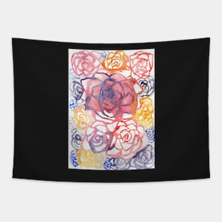 if roses were wildflowers Tapestry