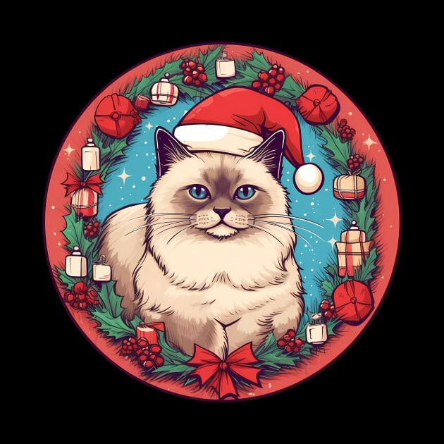 Birman Cat Xmas, Love Cats by dukito