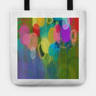 Rainbow Floral Meadow Bouquet Tote