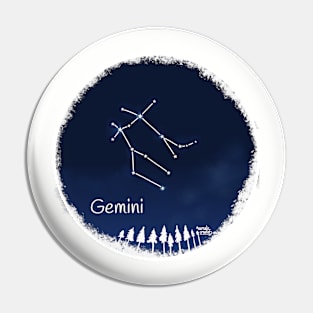 Gemini zodiac Constellation Pin