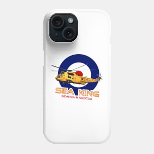 Westland Sea King Search and rescue helicopter in RAF roundel, Phone Case