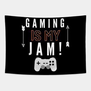 Gaming Is My Jam tee cool gamer Tapestry