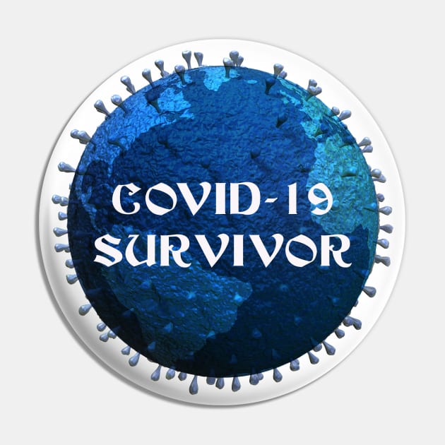 Covid-19  //  Corona Survivor Pin by DeVerviers