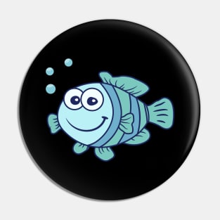 Fish With Water Bubbles Pin