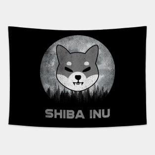 Vintage Shiba Inu Coin To The Moon Shib Army Crypto Token Cryptocurrency Blockchain Wallet Birthday Gift For Men Women Kids Tapestry