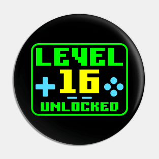 Level 16 Unlocked Pin