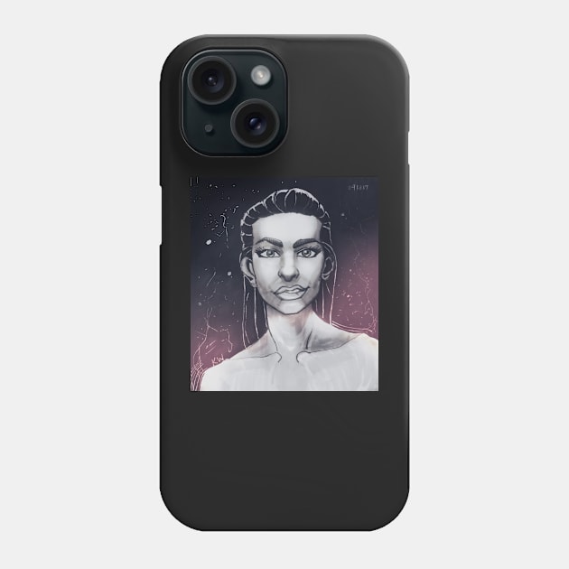 Female Portrait Phone Case by frooglekade