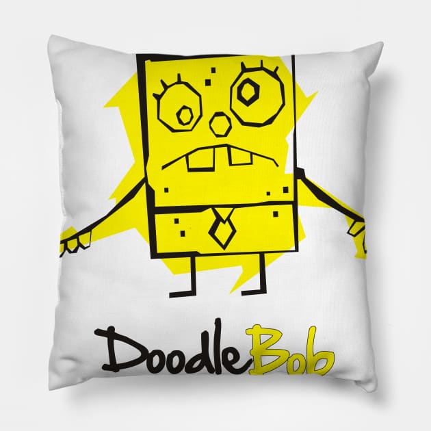 doodle bob Pillow by rifaisetyo