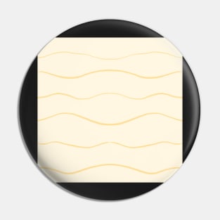 Pastel Yellow Waves Pin