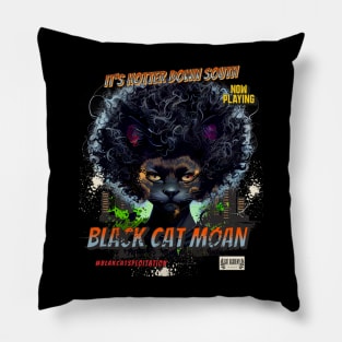 Black Cat Moan Pillow