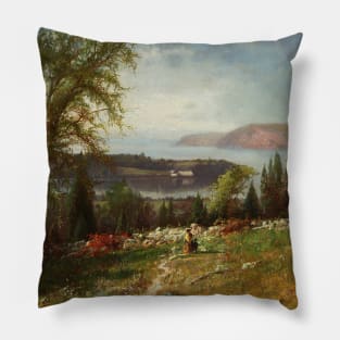 Hudson River at Croton Point by Julie Hart Beers Pillow