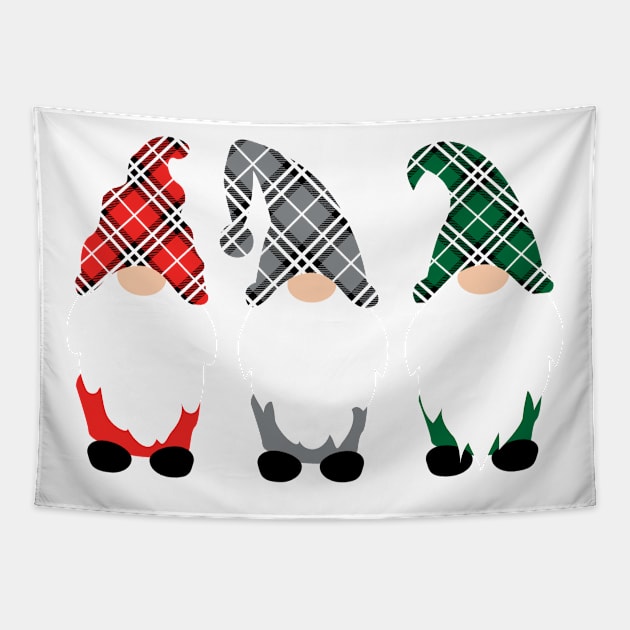 Christmas Gnome Family IV Tapestry by peggieprints