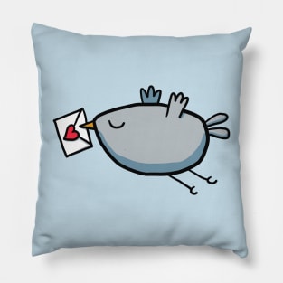 bird with loveletter Pillow