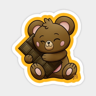 sweet milk chocolate teddy Magnet