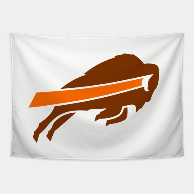 Cleveland Browns Buffalo Bills Fan Tapestry by Pastime Pros