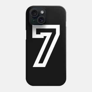 Sports Shirt #7 (white letter) Phone Case