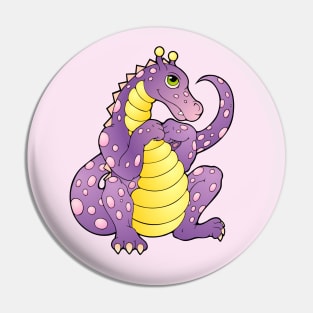 Coloring Book Dragon Pin