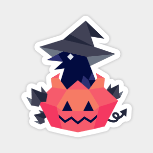 Crow Pumpkin Magnet