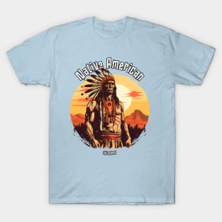 Native American Indian Cool Art 3D Print Tees Men's Women Short Sleeve  T-Shirt