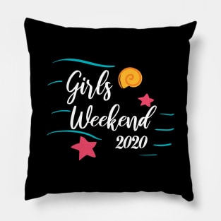 Girls Trip Cute Girls Weekend 2020 Mask Girls Trip 2020 Mask girls trip weekend Pillow