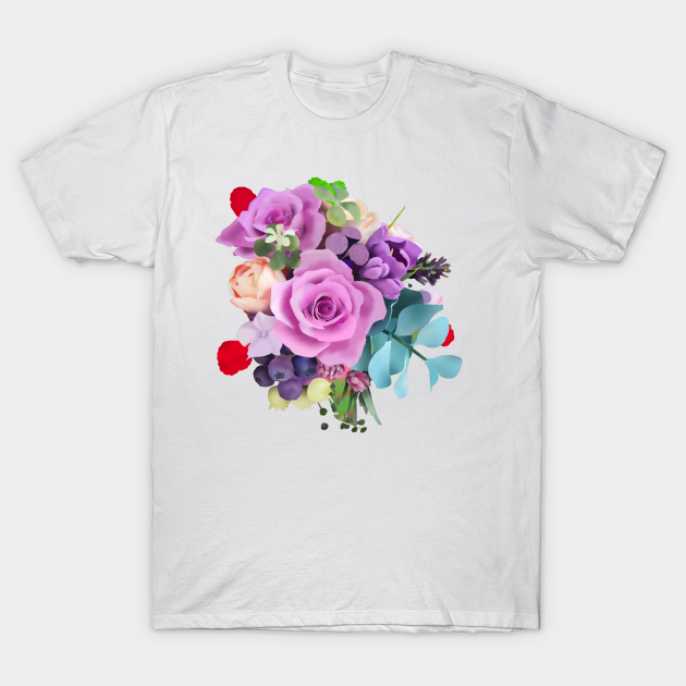 Bouquet of flowers - Flowers - T-Shirt | TeePublic