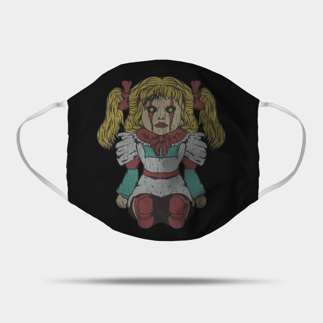 Creepy Doll Halloween Horror Creepy Doll Mask Teepublic