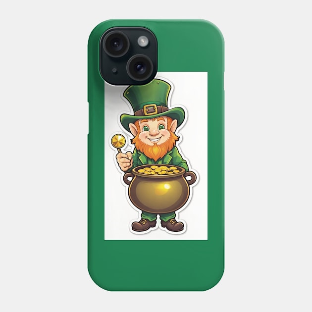 Irish pride Leprechaun Phone Case by Love of animals