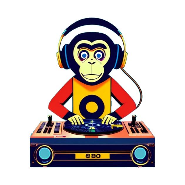 DJ Monkey Thinker by Yourex