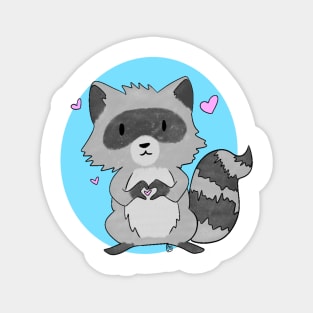 Little Raccoon Love Magnet
