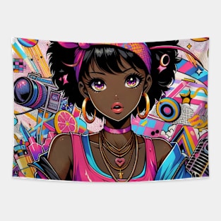 Girl Anime Design Tapestry