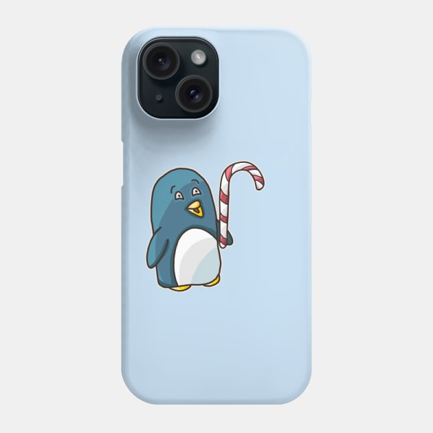 Christmas Penguin Phone Case by nonbeenarydesigns