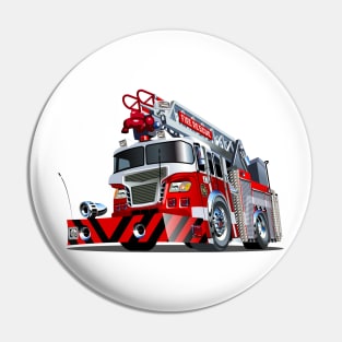 Cartoon firetruck Pin