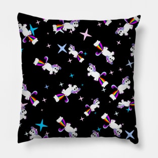 Unicorn Farts Pattern Pillow