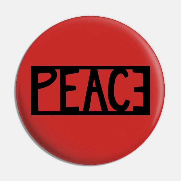 Peace is sometimes backwards Pin by BraveMaker