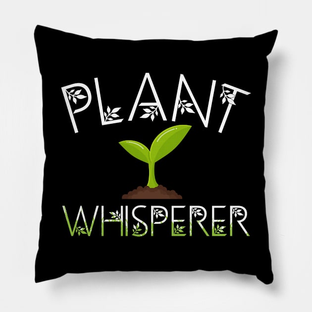 Plant whisperer, plants whisperer, garden Pillow by Jabinga