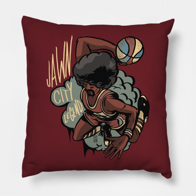 Jawn City Legend Oldschool Pillow by Thomcat23
