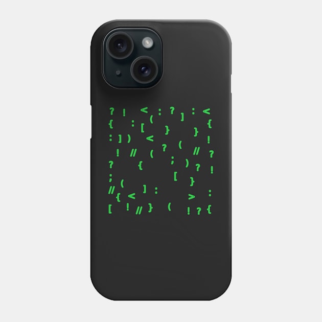 Code chars Phone Case by findingNull