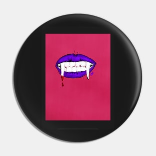 Vampire fangs Pin