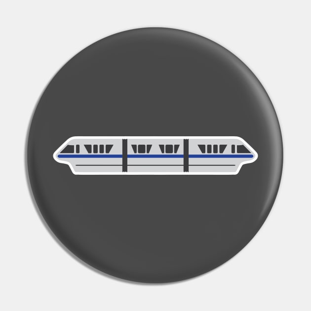 Monorail - Dark Blue Pin by chwbcc